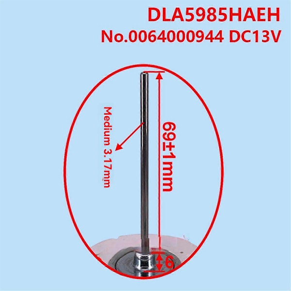 DLA5985XQEA Kylskåps DC Fläktmotor för Dubbeldörr Kylskåpsdelar Kylskåpsfrysar Fläkt DC10.4V