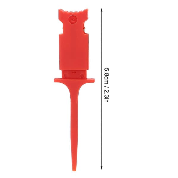 Testkrok Mini IC Testeklips PA for Elektronisk Eksperiment Reparasjon Vedlikehold Rød