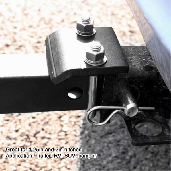 Trailer Hitch Strammer 304 Rustfrit Stål Anti Rangle Stabilisator til 1.25in 2in Hitch RV SUV Camper