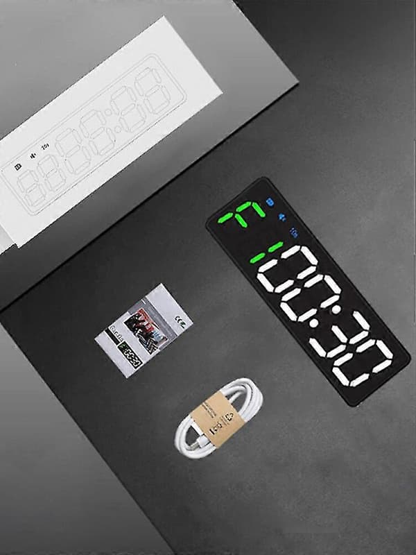 Gym Timer Klocka För Hemmagym Med Fjärrkontroll, Stor Gymklocka Timer Stoppur Nedräkning/Uppräkning, Tränings Timer Intervallklocka Black