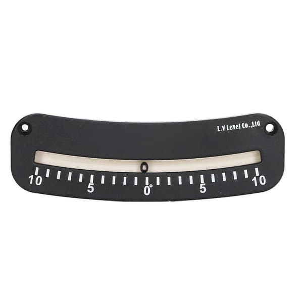 Rørklinometer ?10 til 0 til 10 Klar Skala Mini Vinkel Inclinometer med Festehull