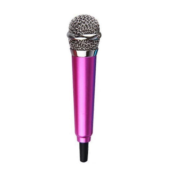 3,5 mm Mini Kondensatormikrofon Telefon Karaoke Mikrofon med Stativ til iPhone Android