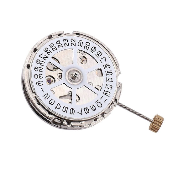 8215 Urverk Automatiskt Mekaniskt 3 Positioner Enkel Kalender Urverk Urtillbehör