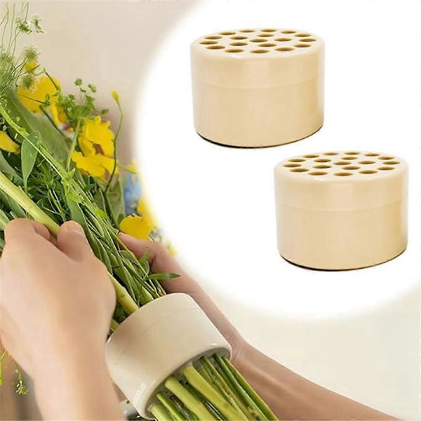 Spiral Ikebana Stilkholder, Gjenbrukbar Blomsterrist for Vase, Blomsterformer for Blomster (L/Grønn)