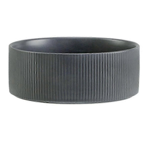 Keramisk hundeskål - tung og holdbar mad- og vandskål, tåler opvaskemaskine, moderne Grey
