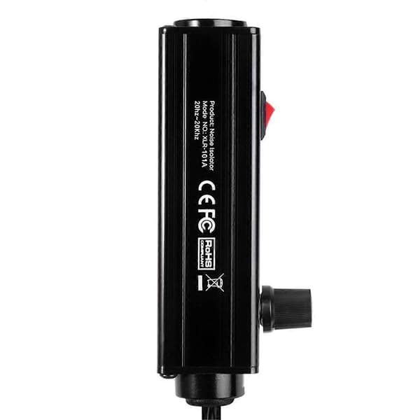 USB Type-C XLR Lydisolator med Volumenjustering Støjreduktionsfilter Jordforbindelsesisolator til Alle Dynamiske Mikrofoner
