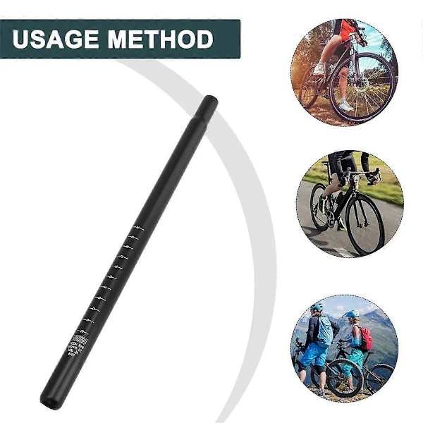 28.6x300mm Sadelstolpar Förlängt Rör Vägcykeltillbehör Cykelsadelstolpe