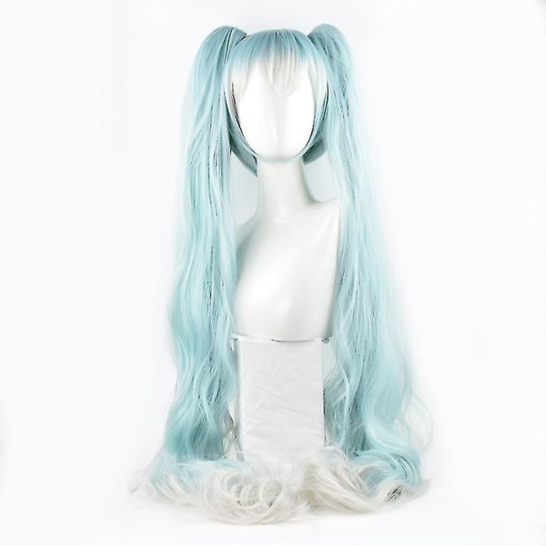 Ny trend Ny Vocaloid Miku Rosa Cosplay Kostym Japan Midiklänning Nybörjare Framtid Miku Cosplay Peruk Halloween Damkostym wig One Size