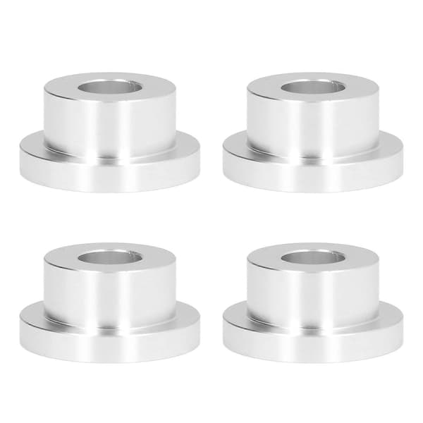 4 stk. Billet Styreforhøyerforing Solid CNC T6 Aluminiumlegering Tilbehørssett Kit for FXRSølv