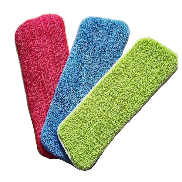 3 st Mikrofiber Absorberande Moppdynor Ersättning Golvrengöring Dammborttagningsduk