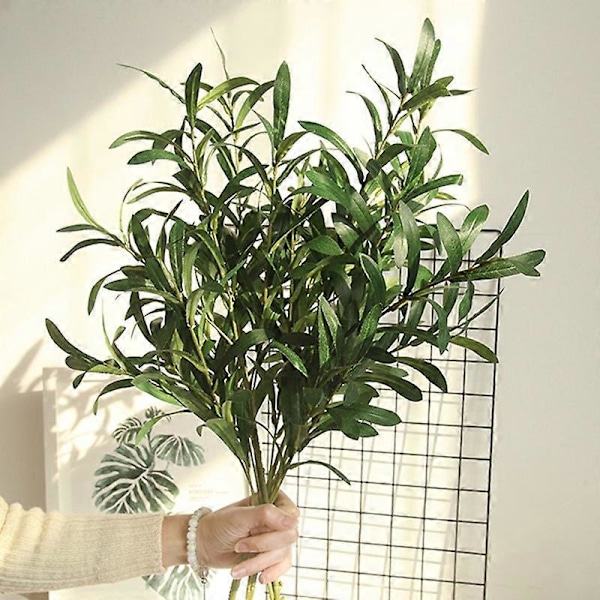 Moderigtig kunstig blomst, grøn kunstig plante