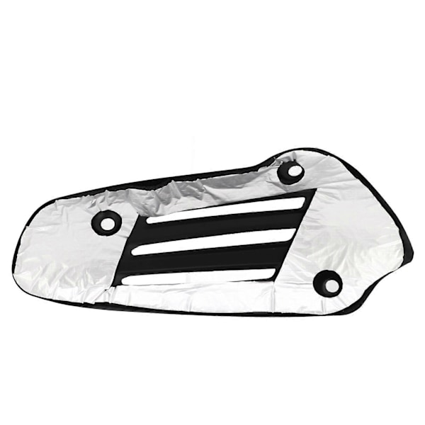 Udstødningsrørs varmeskjold rustfrit stål udstødningsrørsbeskytter erstatning for Vespa Sprint 150 Primavera 125 150 sort