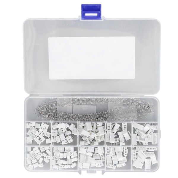460 stk. terminalkoblingssett 2 3 4 pin 2 mm hann-hunn pinnehodekontakt for elektronisk utstyr