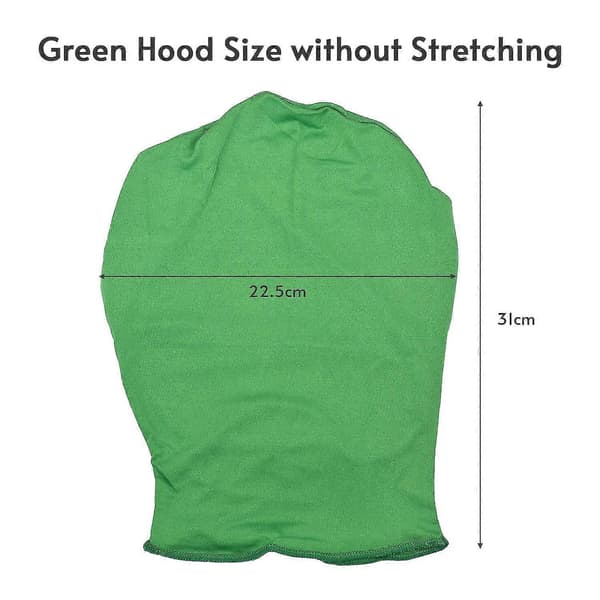 Grøn Chroma Key Maske Handsker Chromakey Hætte Handske Usynlige Effekter Baggrund Chroma Keying Grøn G Blue