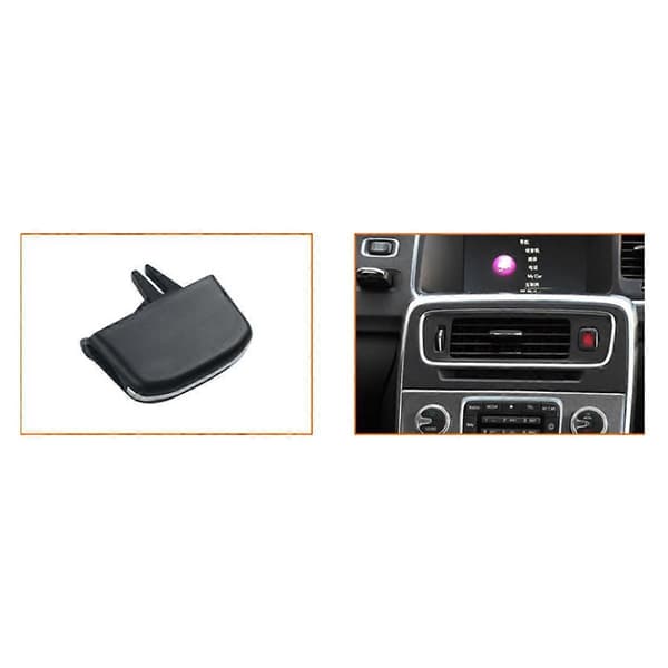 Bil Dashbord Midtre Lang A/C Ventilasjon Uttak Fane Klips Reparasjonssett for S60 2011-2019 Luftventil Justeringsspenne