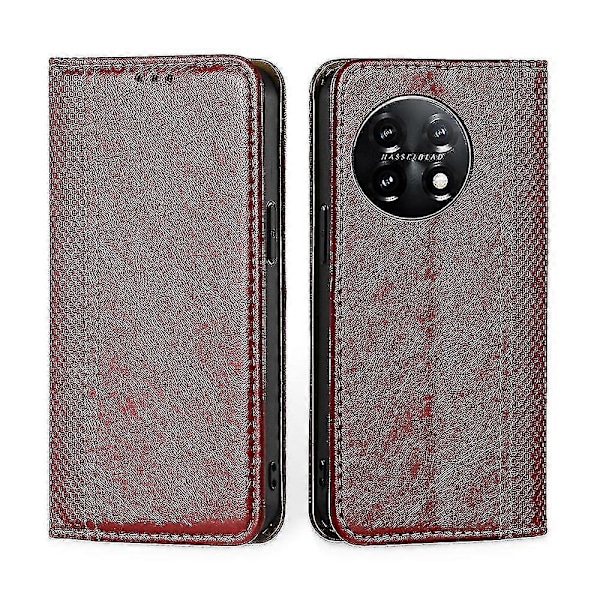 Ruudukkokuvioitu PU-kotelo OnePlus 11:lle Red