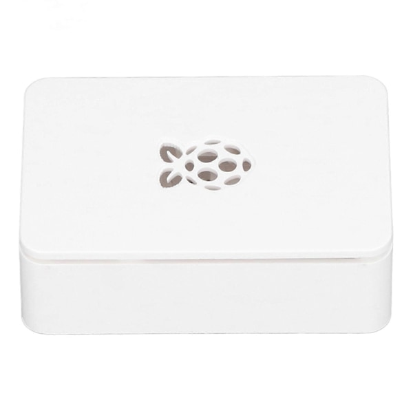 for Raspberry Pi 4 Deksel ABS Avtakbart Ripebestandig Varmeavledning Beskyttende Skall Hvit