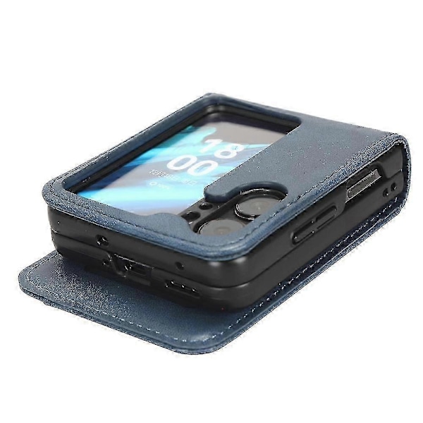 Läderfodral för Oppo Find N2 Flip Blue