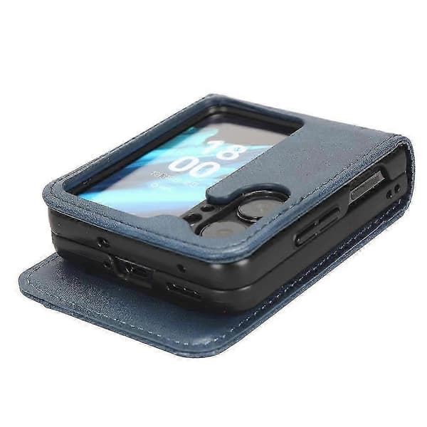 Lær Telefondeksel For Oppo Find N2 Flip Blue