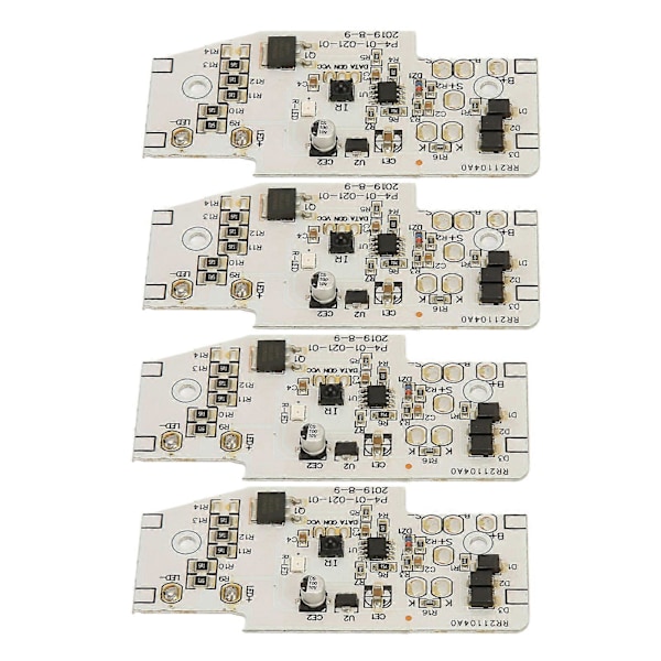 4 stk. Solcellelampe Kontrollkort LED Lyskontrollmodul for 3.2V 3.7V 6.4V 7.4V 11.1V 12.8V Batteri