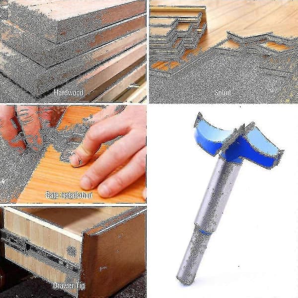 15-100mm Forstner Bor Trebearbeiding Borbitssett Hullsag Kutter Tct Sekskant/rundt Skaft 19mm