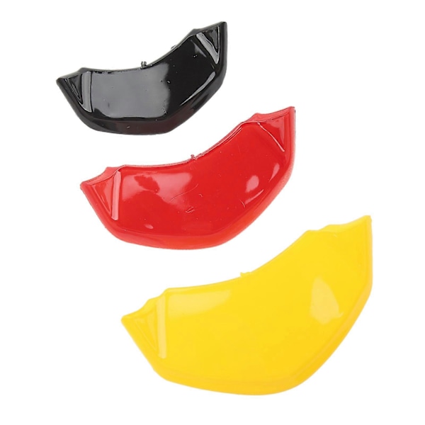 Front Horn Cover Trim Belysning Front Tie Belts Luftventil Indstrømningskanal Dekorationsdæksel Udskiftning til Vespa Sprint 150 Sort+Rød+Gul