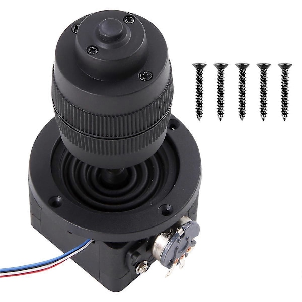 4-Axis D400B-M2 5K Joystick Potentiometer Rocker Hall Joystick Dimensionell Resistans 5k Förseglad med Knappbrytare