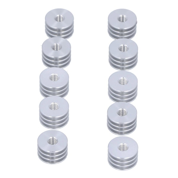 10 stk. 3D Printer Varmerør Mini Aluminium Legering Ekstruder Radiator Tilbehørssæt
