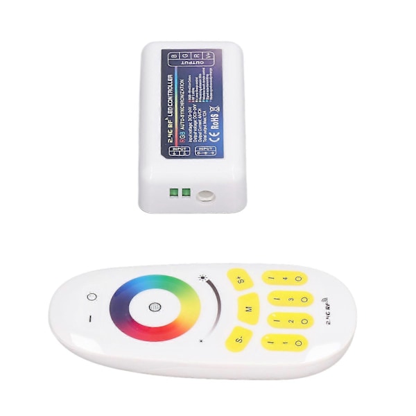 LED Controller DC524V 2.4G Quad Group Touch LED Strip Lysbånd RGB Controller Kompatibel med MILIGHT