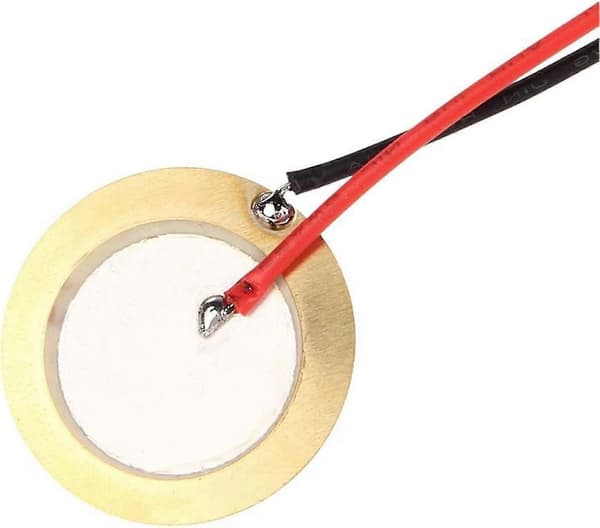 15 stk. elementer buzzer, 27 mm piezoelement, akustisk pickup piezo disk element sensor piezo diske piezo diske med akustisk pickup