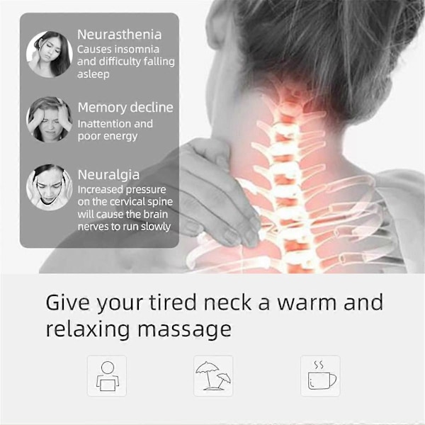 Mini Hängsmycke Puls Värmande Nackmassage Multifunktionell Hängande Nackskydd Hängsmycke Cervikal Instrument, C