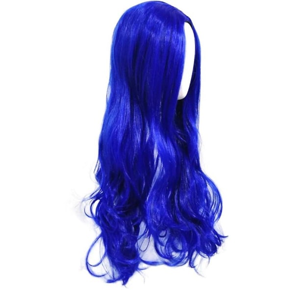 Descendants 3 Evie Cosplay Peruk Blå Lockigt Långt