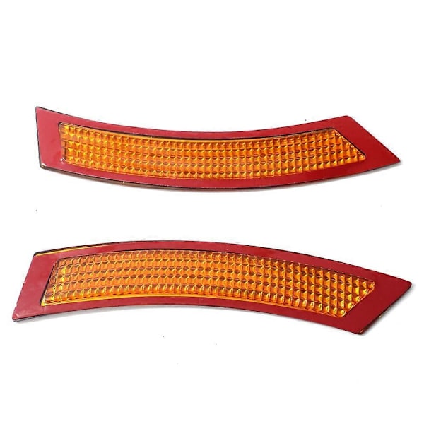 Til E92/E93 3-Serie 07-13 Coupe/Cabriolet Frontkofanger Reflekser - Rød+Gul