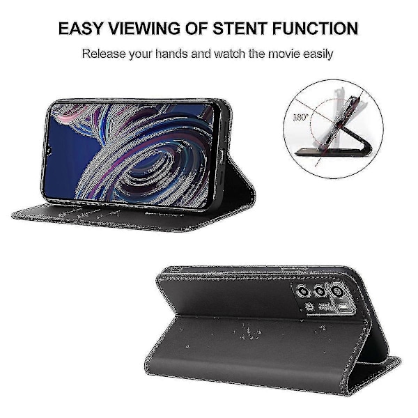 Zte Blade A72 5g 2022 magneettisuljettava nahkainen puhelinkotelo