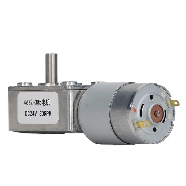 30RPM DC Orm Gear Motor Selvlåsende Funktion Rektangulær Hastighedsreduktions Gearmotor DC24V