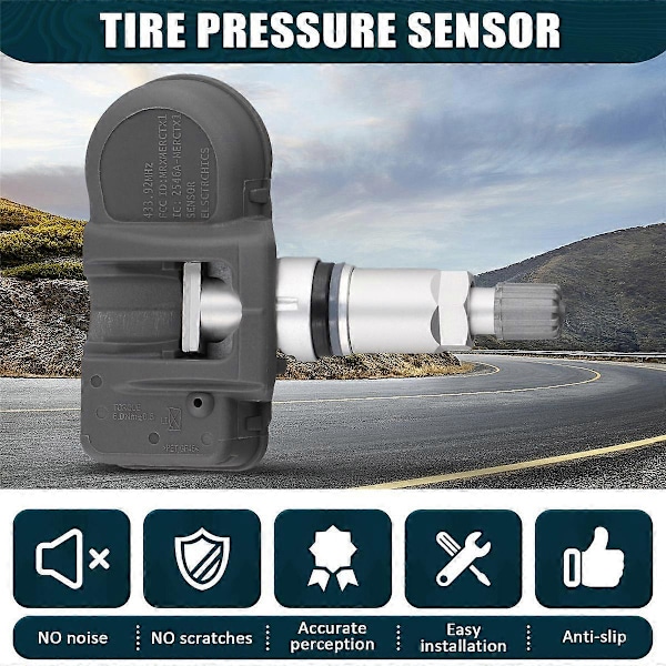 4 st Bil TPMS Däcktryckssensor Däcktrycksdetektor 56029359AC 56029359AA för Nitro