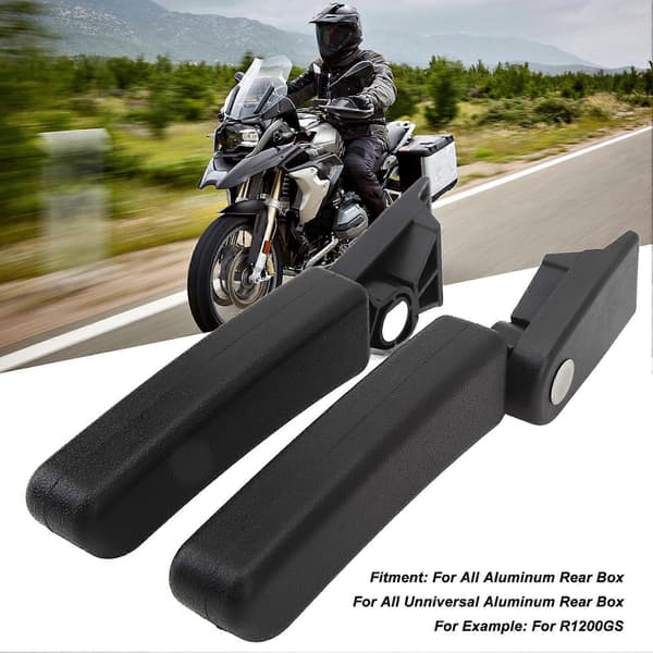 1 Par Motorsykkel Bakboks Passasjerarmlene Baksetemontering Håndrail for R1200GS Aluminium Bakboks