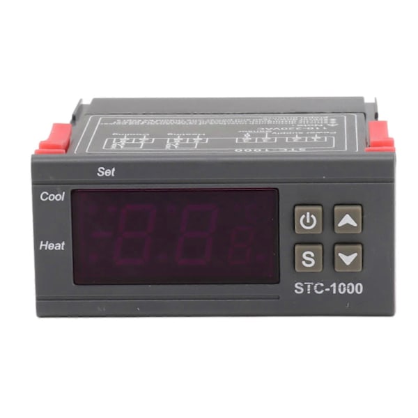 Stc 1000 Termostat Switch Elektronisk Digital Display Mikrocomputer Temperaturregulator Switch Akvarium Udklækning Termostat