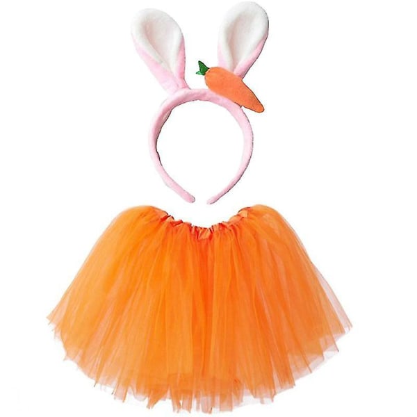 Easter Bunny Ears Huvudbonad Klänning Kosmetisk Klänning Karnevalsfest