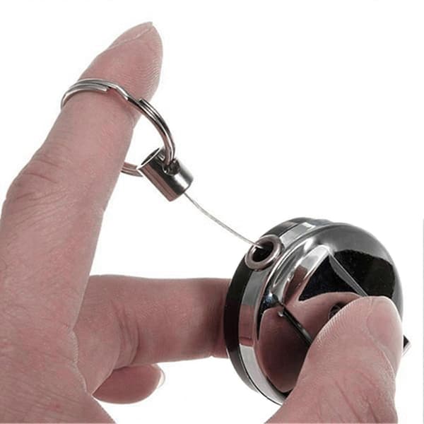 Nøglering Kort Badge Holder Tyverisikring Elastisk Reb Udtrækkelig Bælteclips Træk Nøglering til Gaver