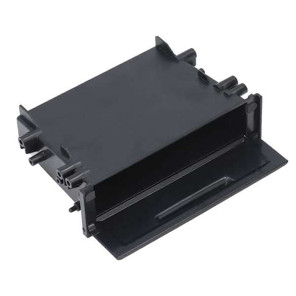 1DIN Bilradio Opbevaringsboks Multi Anvendelse ABS Sort Indvendig Organizer Erstatning for Mitsubishi
