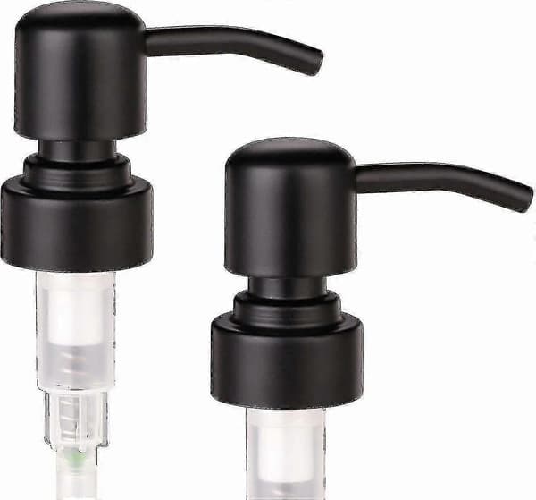 2-pak Tyk Amber Glas Pint Krukke Sæbedispenser, Dispenser-God