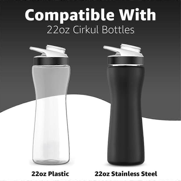 22oz Ärm för Cirkul Vattenflaska Passar Plast- och Rostfria Flaskor Neopren Svettabsorberande Material Svart