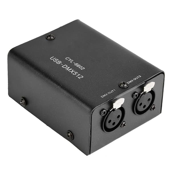 512-kanals USB til DMX DMX512 LED-lys DMX Scenebelysningskontroller Kanaler Dekodermodul