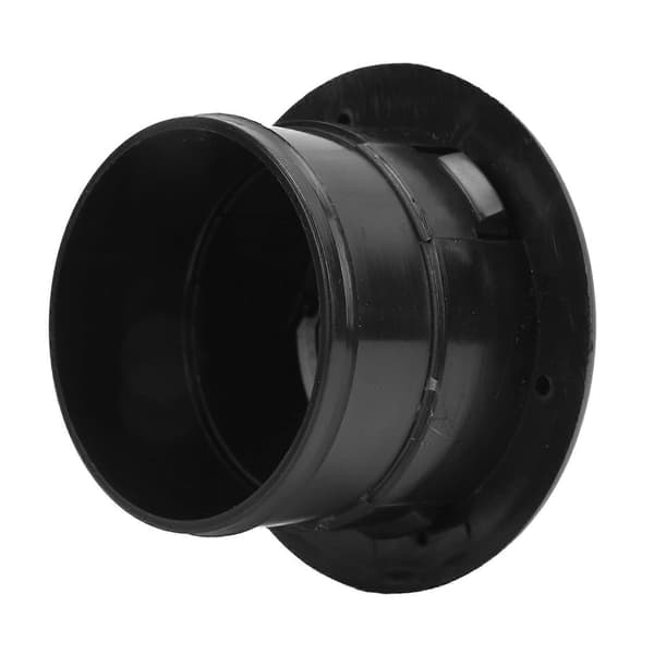75mm Instrumentbräda Luftkonditionering Deflektor Utlopp Svart Rund Ventil Universal för Buss Husbil