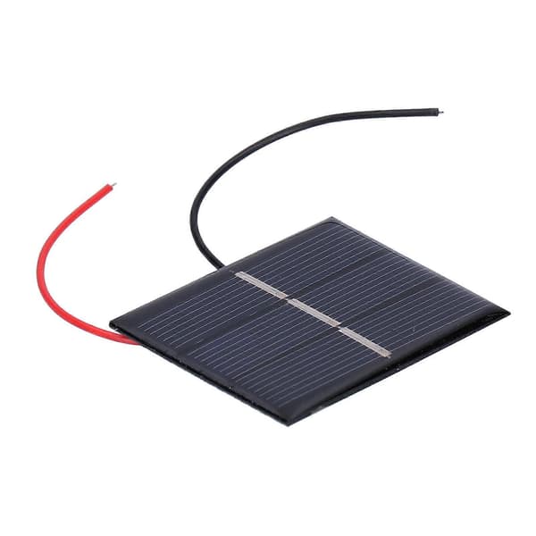 4 st Solpaneler Hög Konverteringsfrekvens Effektivitet Utgång Solpanel med Kabel för Belysning 0.4W 1.5V