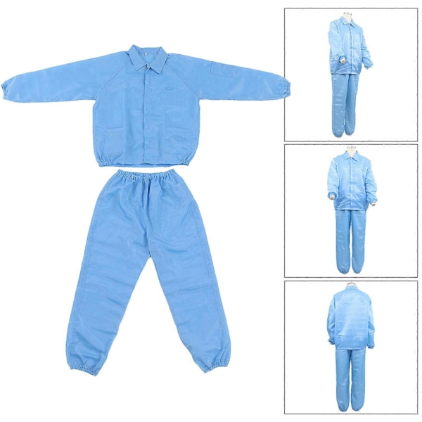 ESD-rock Polyester Målarfärg Skyddande Verkstad Delad Ren Klädsel för Mikroelektronik XXXXL