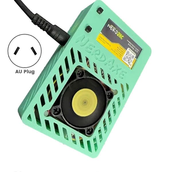 NerdAxe Miner med Display Nerdminer 500Gh/S BM1366 S19XP ASIC Bitaxe Bitcoin Micro-Miner Lotteri Mining Miner AU STIK