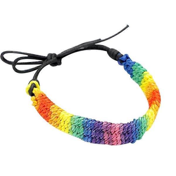Vintage Regnbue Vævet Reb Dame Armbånd Smykker