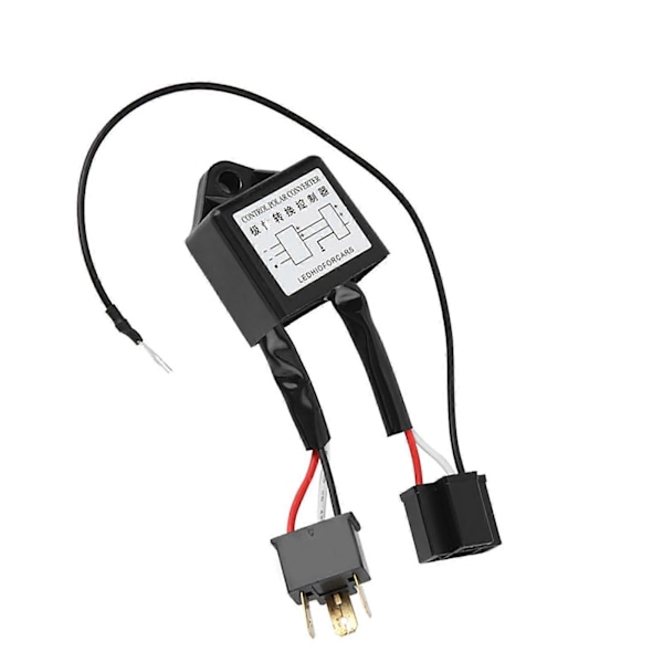 2 stk. LED Negativ Konverter Polar Negativ Switch Ledningsnet Adapter Omvendt Polaritet til H4